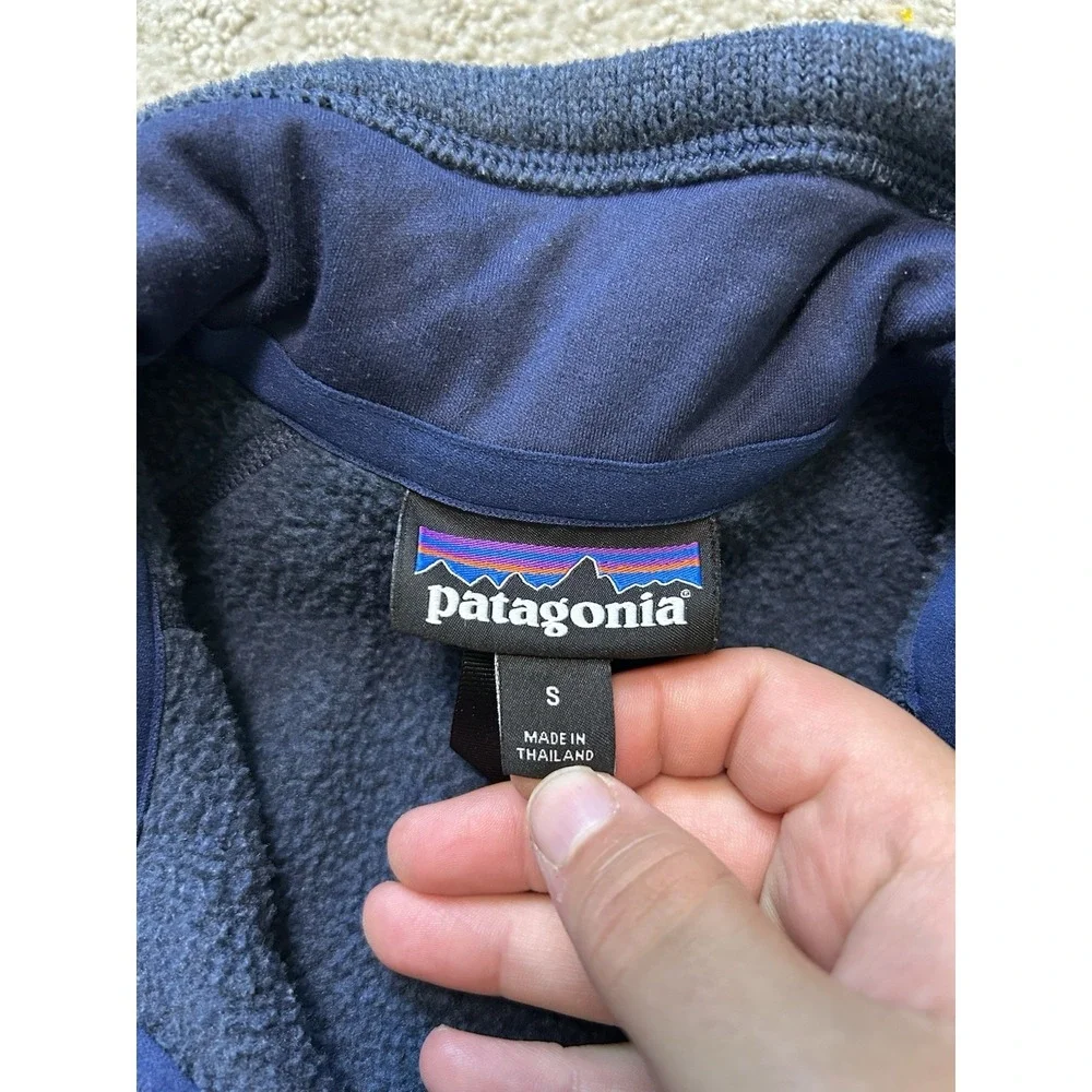 Patagonia Men's Better Sweater 1/4-Zip Blue Comfort Fleece Size S - Gorpcore
